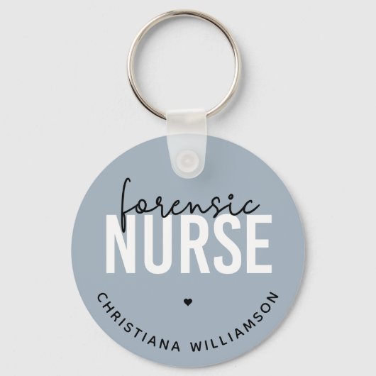 Custom Forensic Nurse | Geschenke für Kriminaltech Schlüsselanhänger (Vorderseite)