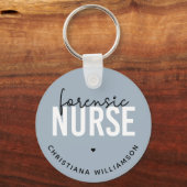 Custom Forensic Nurse | Geschenke für Kriminaltech Schlüsselanhänger (Vorderseite)