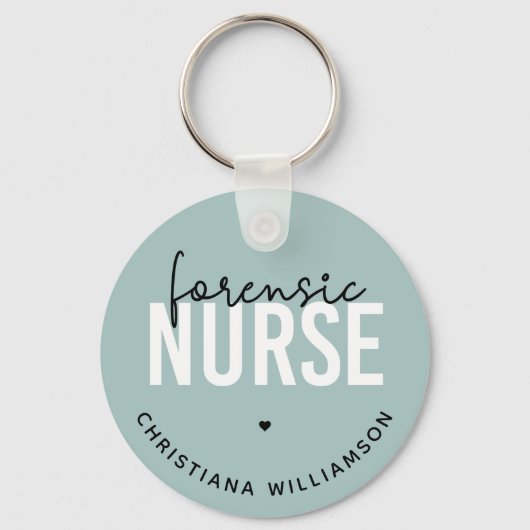 Custom Forensic Nurse | Geschenke für Kriminaltech Schlüsselanhänger (Vorderseite)