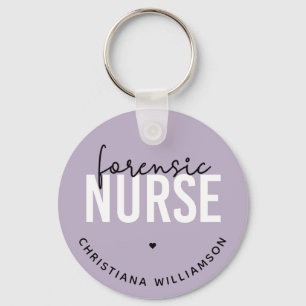 Custom Forensic Nurse   Geschenke für Kriminaltech Schlüsselanhänger