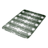Custom Forest Green Pine Tree Abstract Pattern Badematte (Schrägansicht)