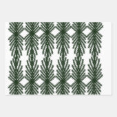 Custom Forest Green Pine Tree Abstract Pattern Geschenkpapier Set (Vorderseite 2)