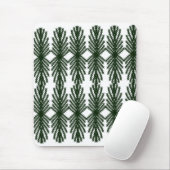 Custom Forest Green Pine Tree Abstract Pattern Mousepad (Mit Mouse)