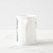 Custom Forest Green Pine Tree Abstract Pattern Porzellantasse (Rückseite)