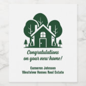 Custom Forest Real Anwesen Company Marketing Weinetikett (Einzelnes Label)