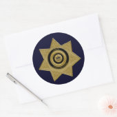 Custom-FORSCHLER-Probation Officer Gold Abzeichen Runder Aufkleber (Umschlag)