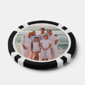 Custom Foto 100 Value Black Red Kariert Christmas Pokerchips (Einzeln)