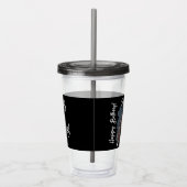 Custom Foto 16. Happy Geburtstag Personalisiert Acryltrinkbecher (Rechts)