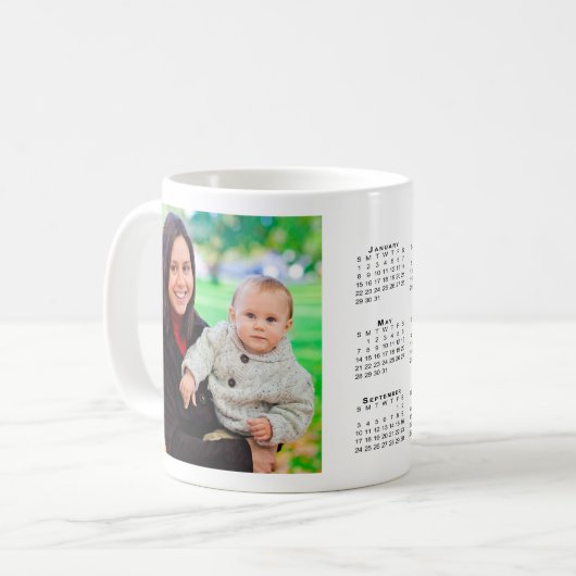 Custom Foto 2023 Kalender Kaffee Tasse (Vorderseite Links)