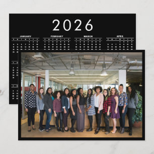Custom Foto 2026 Year Calendar Desk Calendar Feiertagskarte