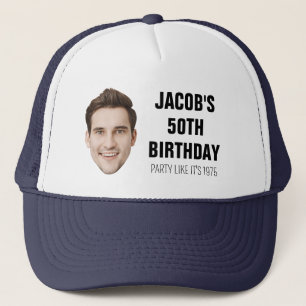 Custom Foto 20. 30. 40. 50. 60 Geburtstagsparty Truckerkappe