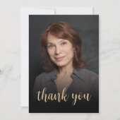 Custom Foto 50. Geburtstagsparty Dankeskarte (Vorderseite)