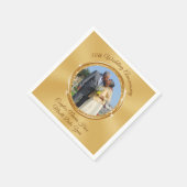 Custom Foto 50 Jahre Jubiläum Getränke Napkins Serviette (Ecke)