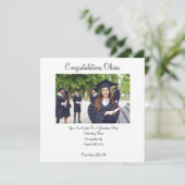 CUSTOM FOTO ABSCHLUSS 2024 SAVE THE DATE (Stehend Vorderseite)