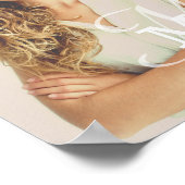 Custom Foto Abschluss der Monogram Class Year Poster (Ecke)