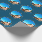 Custom Foto Acadia Nationalpark Leuchtturm Geschenkpapier (Ecke)