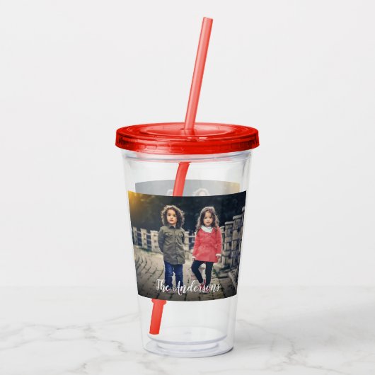 Custom Foto Acrylic Tumbler Acryltrinkbecher (Rückseite)