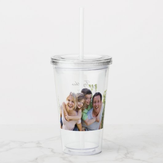 Custom Foto Acrylic Tumbler Acryltrinkbecher (Vorderseite)