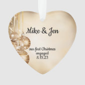 Custom Foto Acrylic Weihnachtsdekoration Ornament (Vorderseite)