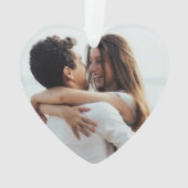 Custom Foto Acrylic Weihnachtsdekoration Ornament (Rückseite)