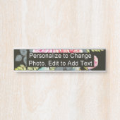 Custom Foto Artwork Name School Office Zuhause Türschild (Vorderseite )