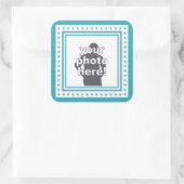 CUSTOM-FOTO-Aufkleber Quadratischer Aufkleber (Tasche)