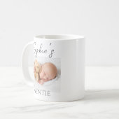 Custom Foto Baby Auntie Tasse (Vorderseite Links)