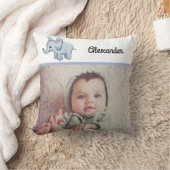 Custom Foto Baby Blue Elephant Kissen (Decke)