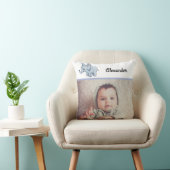 Custom Foto Baby Blue Elephant Kissen (Stuhl )