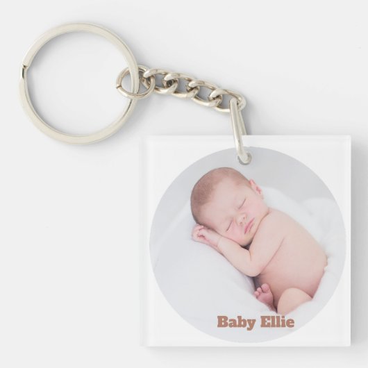 Custom Foto Baby Ellie Schlüsselanhänger (Vorderseite)