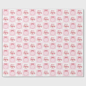 Custom Foto Baby First Christmas Geschenkpapier (Flach)