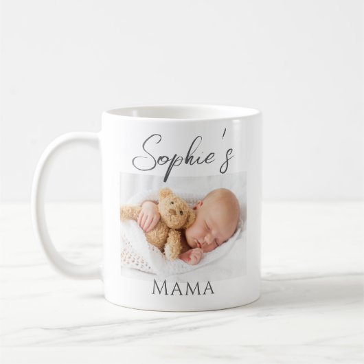 Custom Foto Baby Mama Tasse (Links)