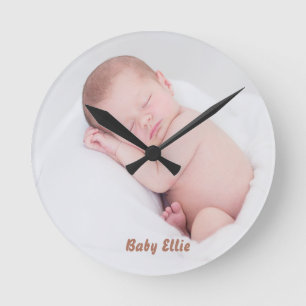 Custom Foto Baby Runde Wanduhr