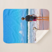 Custom Foto Baby Sherpa Blanken Ihr eigenes Design Sherpadecke (Vorderseite (Horizontal))