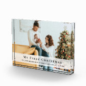 Custom Foto Baby's First Christmas Geburtstage (Rechts)