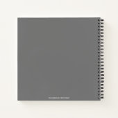 Custom Foto Baby's First Year Journal Notizblock (Rückseite)