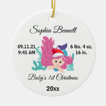 Custom Foto Baby's Girl First Christmas 2022