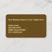 Custom Foto Background Nail Tech Visitenkarte (Rückseite)