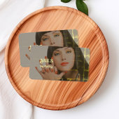 Custom Foto Background Nail Tech Visitenkarte