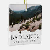 Custom Foto Badlands Nationalpark Souvenir Keramikornament (Rechts)