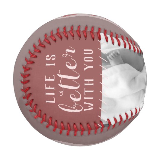 Custom Foto Baseball (Vorderseite Links)