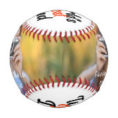 Custom Foto Baseball: Perfect Vatertag Geschenk Baseball (Vorderseite)