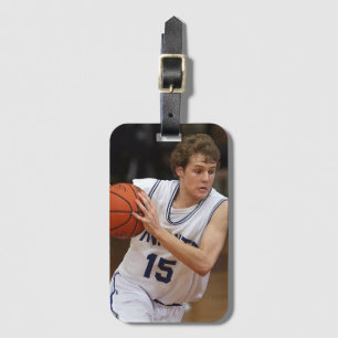 Custom Foto Basketball Player Gepäckanhänger