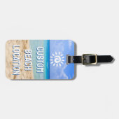 Custom Foto Beach Gepäckanhänger (Vorderseite horizontal)