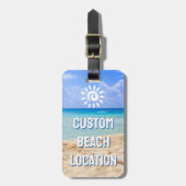 Custom Foto Beach Gepäckanhänger (Vorderseite vertikal)