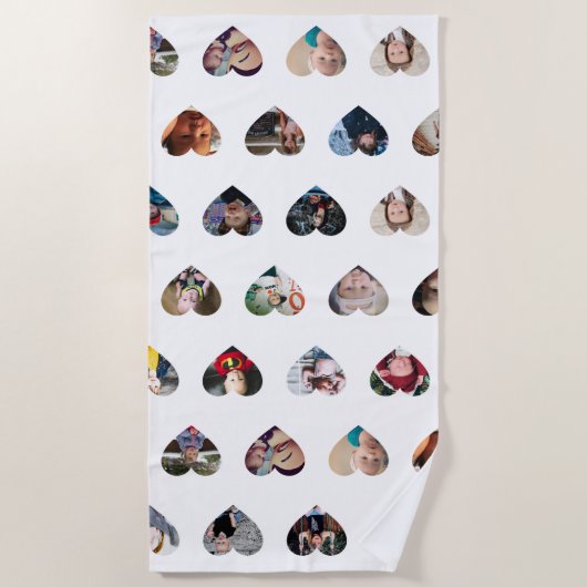 Custom Foto Beach Handtuch (Vorderseite)