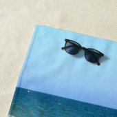Custom Foto Beach Handtuch mit Text Personalisiert (Beispiel)
