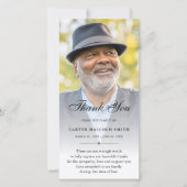 Custom Foto Beileid Vielen Dank, dass Sie sich eri Dankeskarte (Vorderseite)