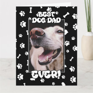 Custom Foto Best Dog Vater je Vatertag Karte