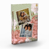 Custom Foto Best Friends dann und jetzt rosa Blume (Links)